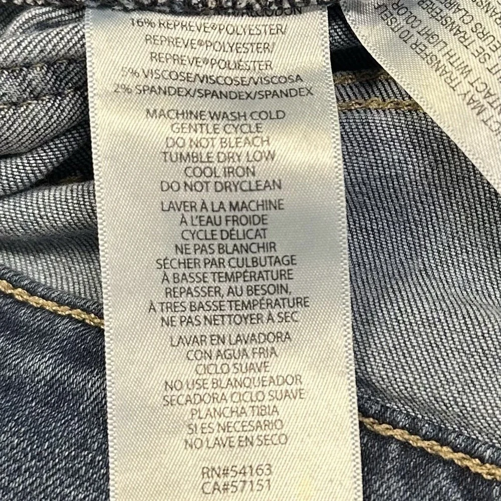Calvin Klein Jeans Womens Sz 2/26 Mid Rise Skinny Stretch Blue Jeans Repreve